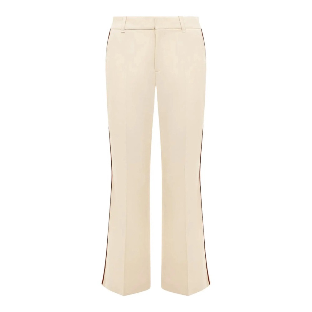 Gucci NWT Grosgrain-Trimmed Bootcut Pants.